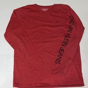 Calvin Klein Jeans Red Long sleeve shirt Kids L (14/16)